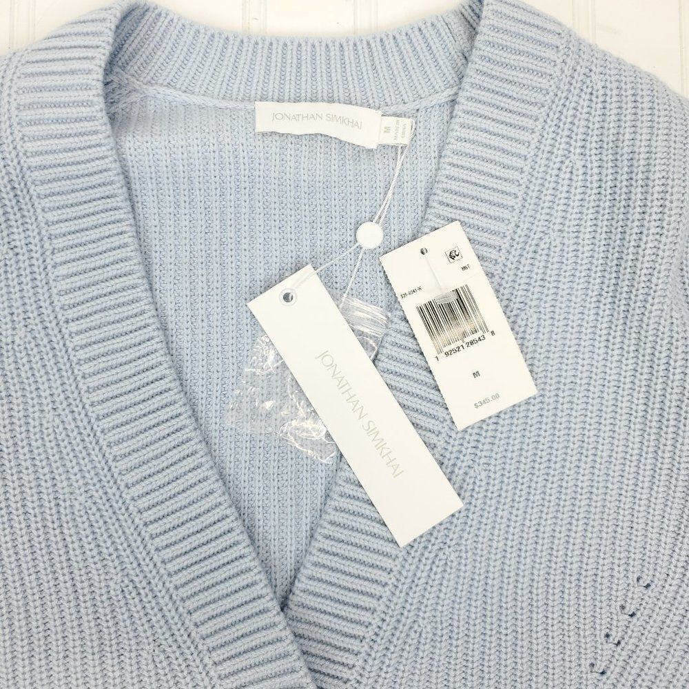 Jonathan Simkhai Clarice Ribbed Knit Cardigan Medium - Picture 13 of 15